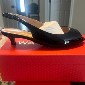 Women's Black Slingback Heels